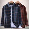 Heren Ruitjes Shirt Trend Mode Casual Lange Mouwen Shirt Jas