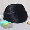 Men Mink Fur Hat New Fashion Men's Real Mink Fur Cap Winter Warm Top Hat Headgear Beanie Beret Natural Real Mink Fur Cap For Men