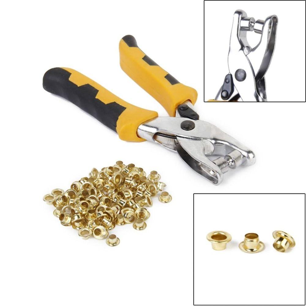 Round Hole Snap Fastener Plier Multi-function Hole Punch Plier Button Press Tool Fabric Canvas