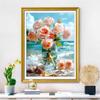 5d DIY Diamond Painting Cross Stitch Rose Vase Diamond Embroidery Mosaic Starfish Shell Full Round Drill Home Decor
