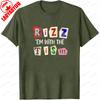 Funny Autism Rizz Em with The Tism Printed Tshirt Tops Neurodivergent Humor Design Style Tshirt Unisex Streetwear Shortsleev