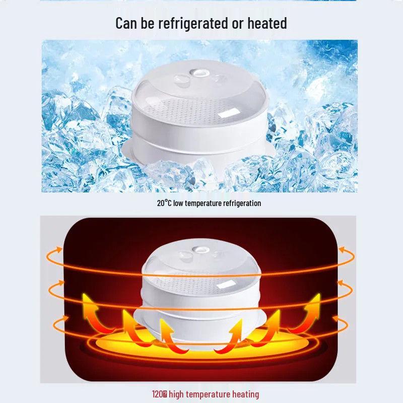 Multi-Layered Household Steamer Basket: High-Temperature Resistant with Lid, for Microwave Oven