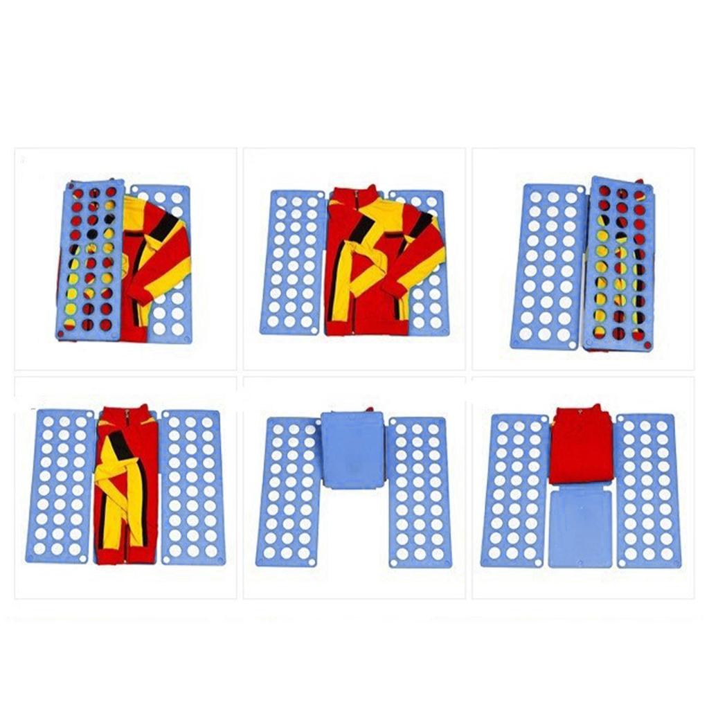 Shirt Folding Board Portable Home Large Folding Board Clothes Folder for Pants Shorts T Shirt Blue