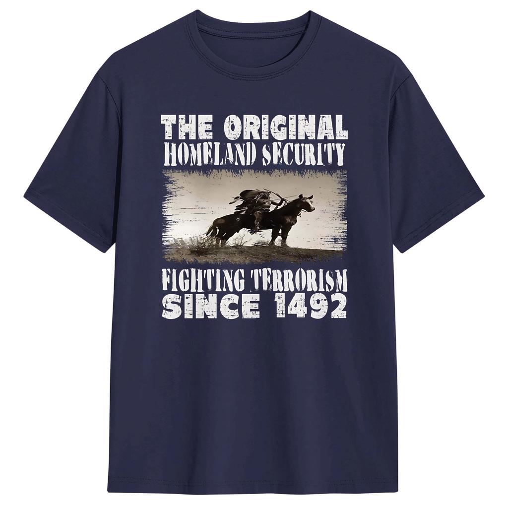 Homeland Security Fighting Terrorism T Shirt Summer Pure Cotton TShirts For Unisexs Casual Tee Shirt Short Sleeve Aesthetic Tees
