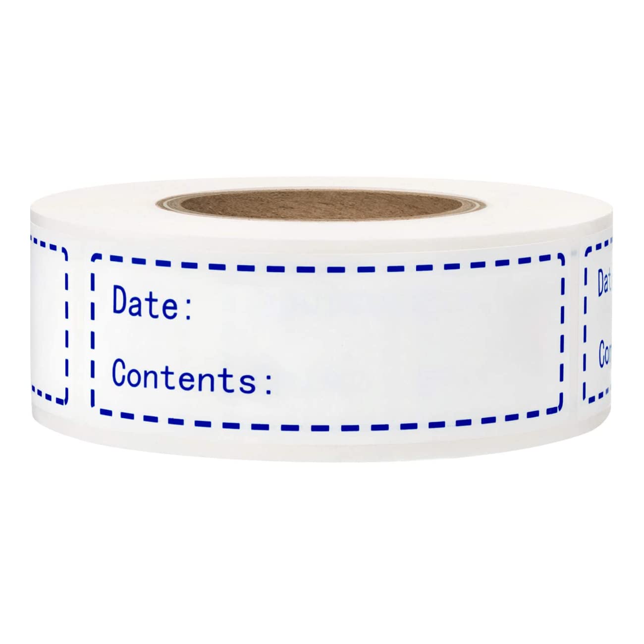 

125pcs Removable Freezer Labels, 1 x 3 Inch Storage Stickers, Refrigerator Freezer Paper Label Easy Clean Leaves No Residue синий