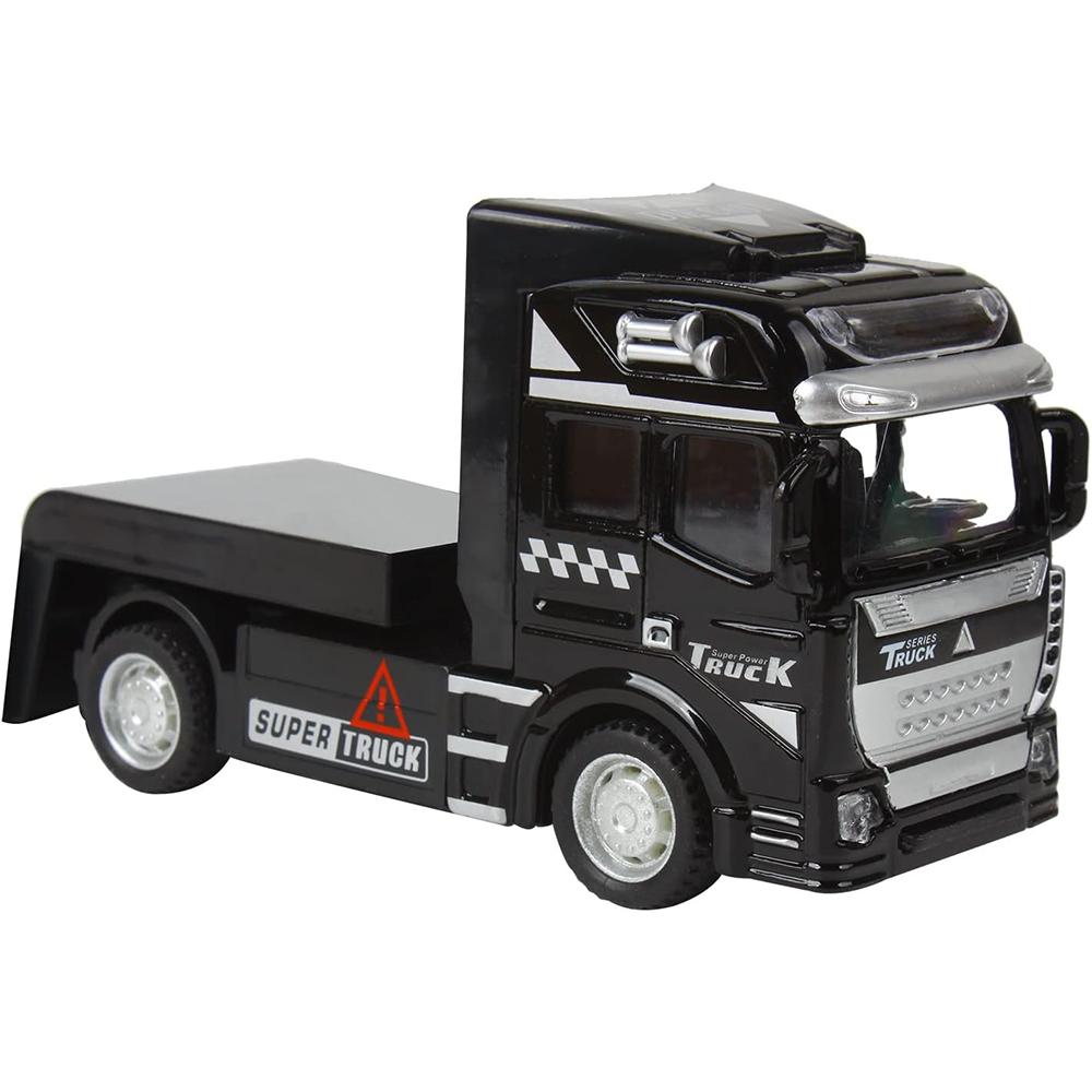 1/50 Skala Støpt Metall Leketøysbiler Semi-hengerbil Leveres med Mini Betongblander Henger, Legeringsleketøyskjøretøy Lekesett for Barn Julebursdagsgave