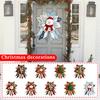 Gesteppte Weihnachts-Türdekoration Nähset mit festlichem Stoff für DIY-Feiertagsbastelarbeiten