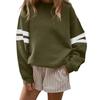 Ladies' Fashionable Solid Color Long Sleeved Sweatshirt