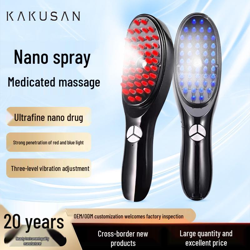 

«Электрическая массажная расческа для волос с аппликатором для жидкости»