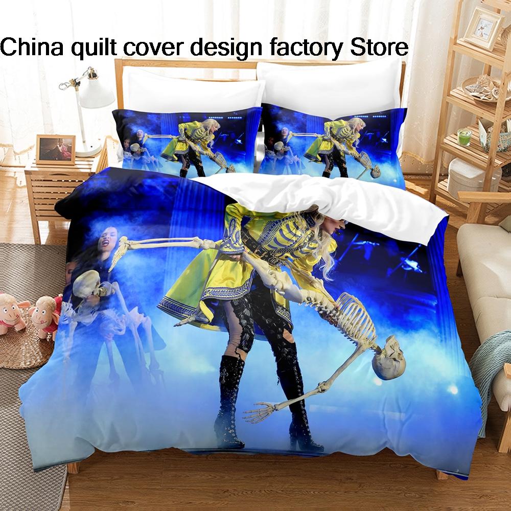Grosstor Unisex Bedding Set Cool Lady Gaga Mayhem Single Twin Full Queen King Size Bed Set Kids Bedroom Duvetcover Sets Cool Lady Gaga Mayhem
