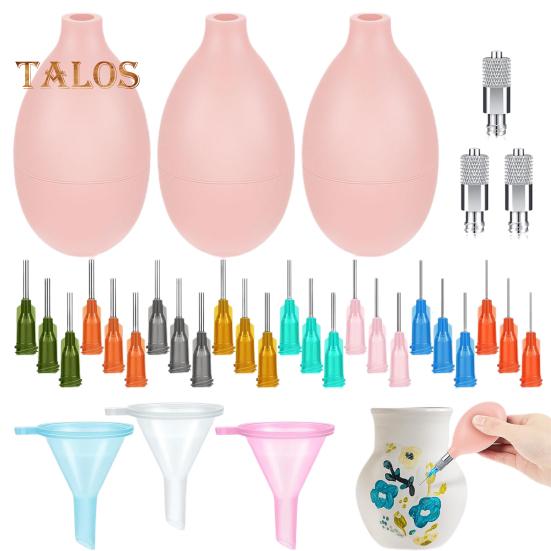 1 Set Aardewerk Uitstrijkje Handige Vulling Veelzijdige Naalden Gemakkelijk Knijp Aardewerk Glazuur Precisie Tip Applicator Fles Set
