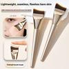 2Pcs Professional Arc-Shaped Foundation Brush Ultra-Thin Flat-Head Paint-Free Traceless Liquid Makeup Applicator
