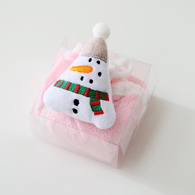 Kinder Weihnachten Stil Handtuch Cartoon Elch Schneemann Weihnachtsmann Weihnachten Baum Samt Handtuch Bad Hängen Handtuch Adsorption Tuch