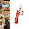 New Cartoon Pvc Football Keychain Realistic World Cup Soccer Car Charm Accessory