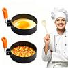 Egg Ring Pancake Mold Set Stainless Steel with Heat Resistant Silicone Handle Non-Stick Fried Egg Mold Scrambled Eggs Form JDGJ9