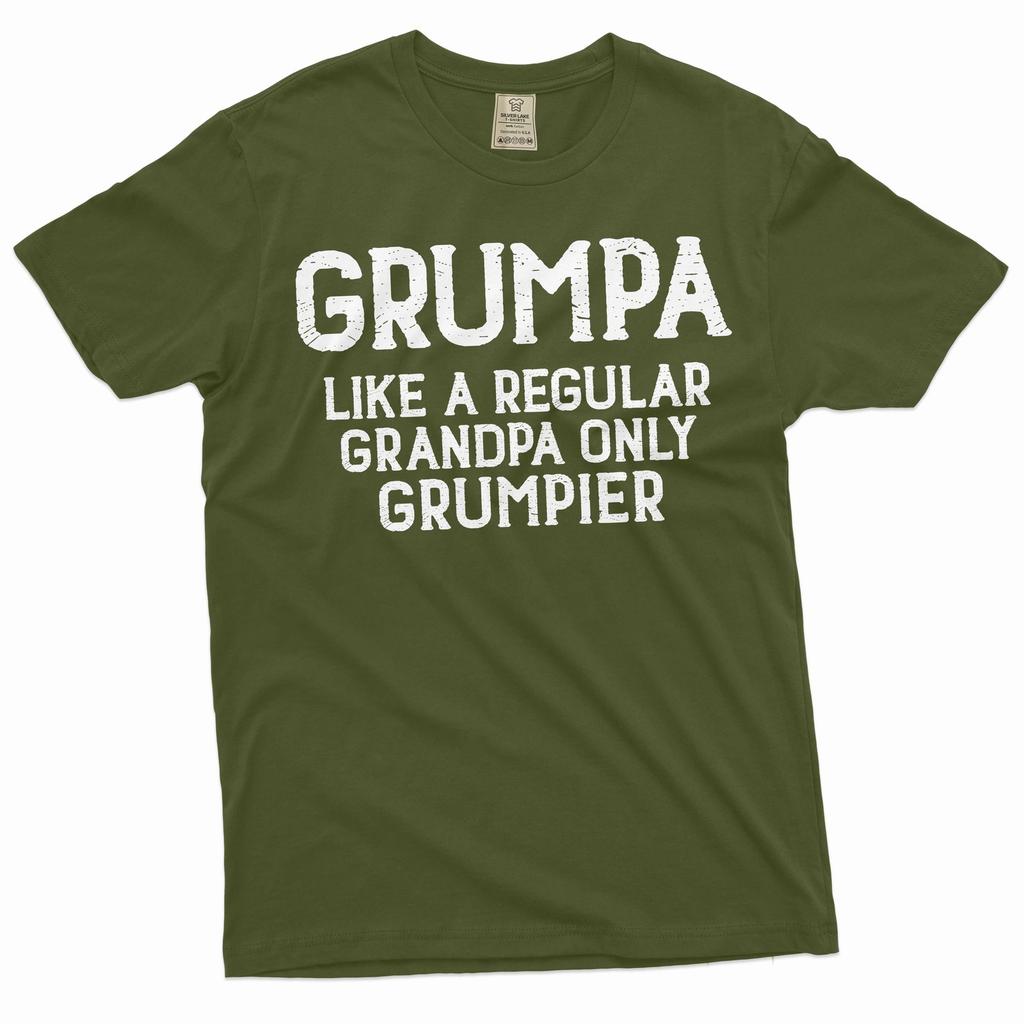Men's Grumpa T-shirt Grandfather gift papa dad grandpa shirt pops birthday shirt