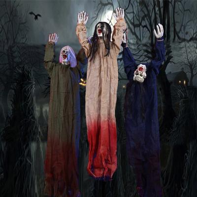 Halloween Hanging Ghost Decoration Scary Grim Reaper Skeleton Ghost Spooky Home Party Decor for Outside Yard Porch Haunted House