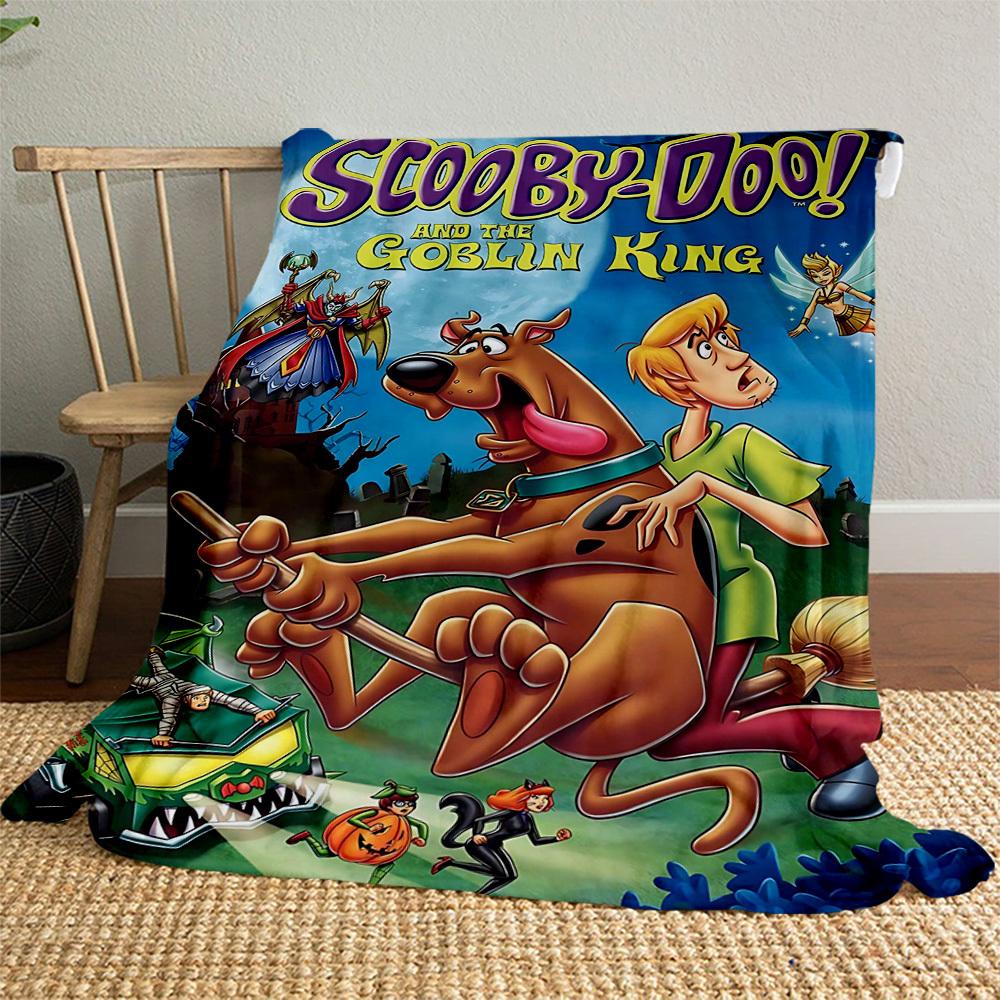 1PC Scooby-Doo! AND THE GOBLIN KING Outdoor Flannel Blanket Soft Plush Decor for Picnics, camping,Bedroom, Playroom, Office1218A
