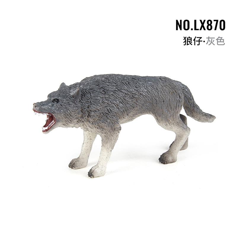 Simulert Skogsdyr Ulv Modell Grå Ulv Hvit Ulv Gående Brun Ulv Arktisk Ulv Bordplate Statisk Ornament Leke