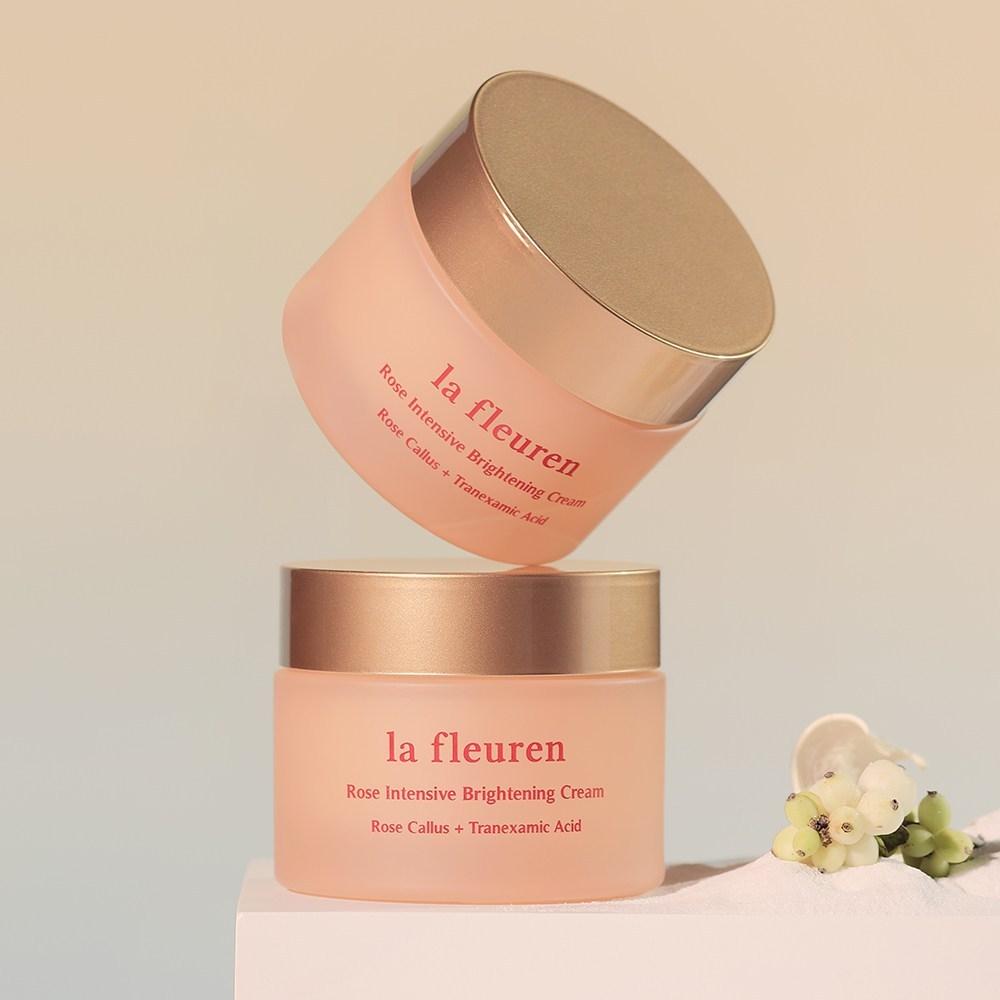 Lafleuren Rose Whitening Whitening Cream 50ml Tranexamic Acid Blemish Whitening Functional Cream, 50ml, 1 Unit