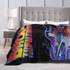 Soft Blanket Airplane Travel Back To The Future Throw Blanket  Flannel Bedspread For Bedroom Street Trend Sofa Bed Cover