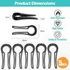 10pcs Black Stove Knob Covers Plastic Kid Proof Locks New Oven Knob Covers  for Pet Kid