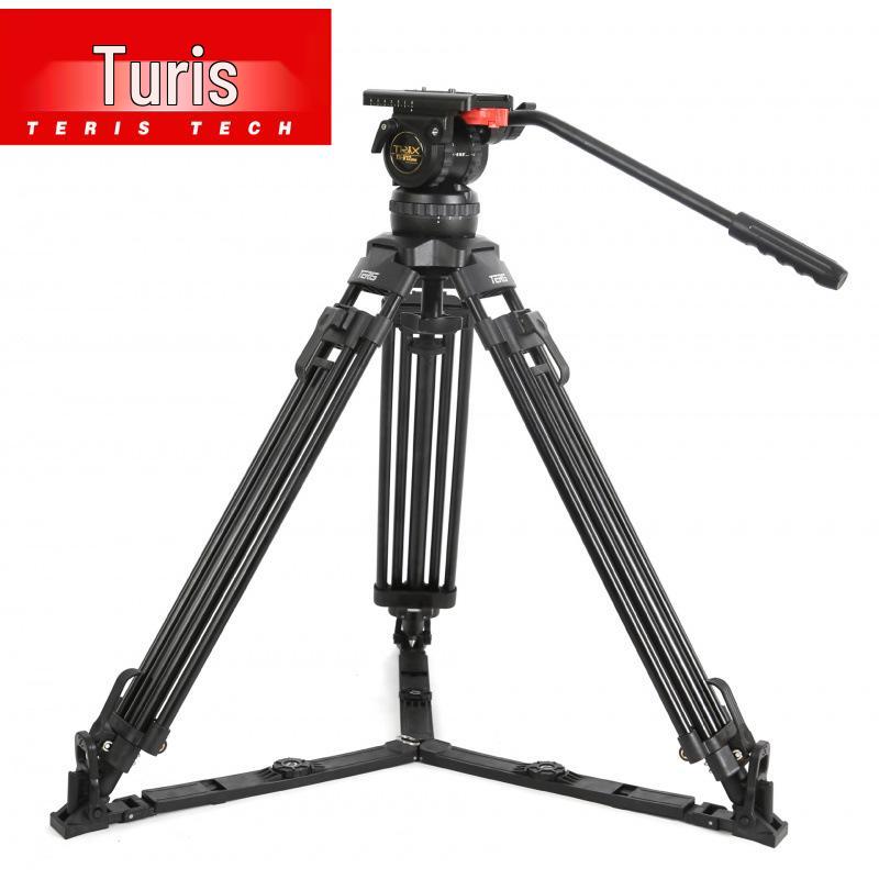 TX-V12L PLUS Hydraulic Pan Head & Aluminum Tripod Set - Broadcast-Grade Alloy
