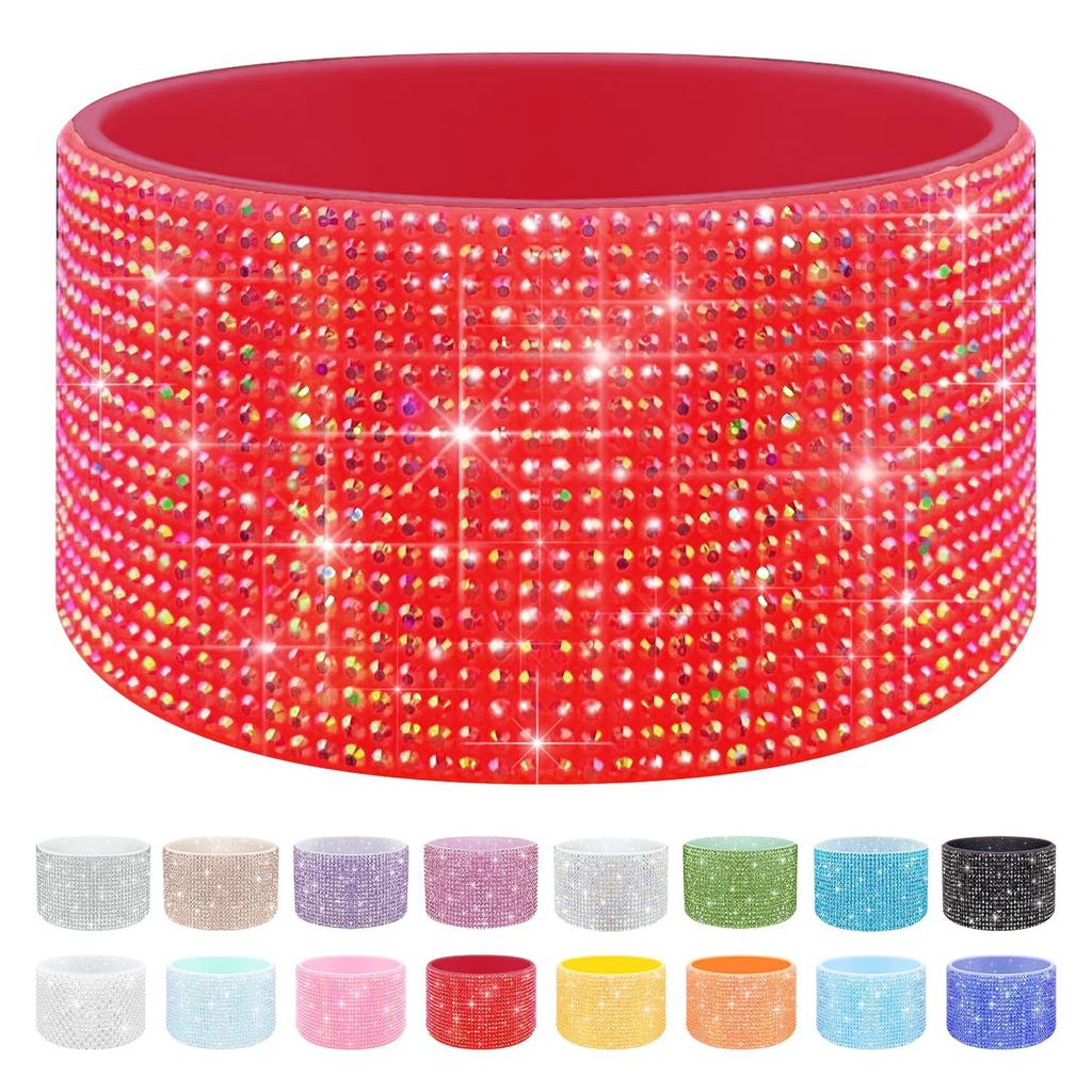 1Pcs Glitter Silicone Cup Base Cover Non-slip Boot Sleeve for Stanley Cups Water Bottle Bottom Protective Sleeve Cup Accessories