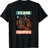 Crawford Last Name Retro Family Name Crawford Boxing T-Shirt