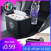 ZJBS4 For Car Interior 2 Foldable Cup Holders Adjustable Storage Box For Alfa Romeo Serpent Giulia 159 156 MITO Stelvio 147