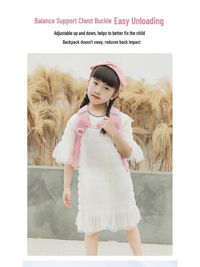 Neoprene Flower Rabbit Backpack: Girls' Spine-Friendly, High Capacity, Double Shoulder Kindergarten Bag