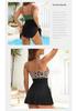 Women's Slimming Cross-Back Multi-Color One-Piece Swimsuit