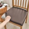 1PC PU Waterproof Chair Cushion Cover Waterproof Kitchen Dining Seat Slipcovers Removable Dining Room Chair Seat CushionCover