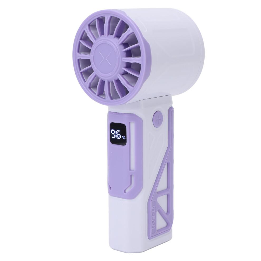Mini Portable Fan Powerful Handheld Fan USB Rechargeable Personal Small Hand Fan Quiet for Travel Makeup Indoor Outdoor Purple