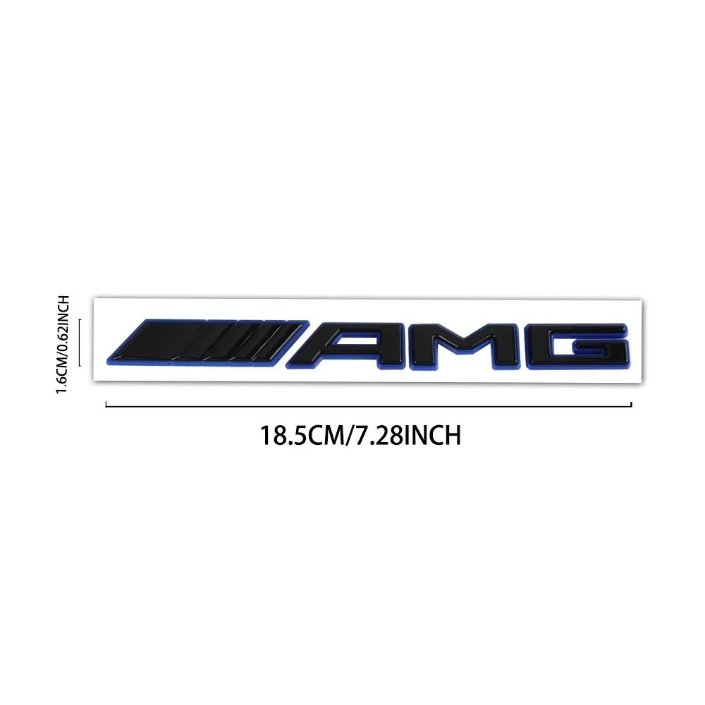 For Mercedes Benz 1pc 3D ABS Car Rear Trunk Badge Decal Letters Sticker For Mercedes Benz AMG A B C E G CLA C63 C63S E53 GT SLK
