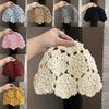 Knitted Floral Pattern Wool Hat For Women Spring Summer Breathable Fashion Accessory