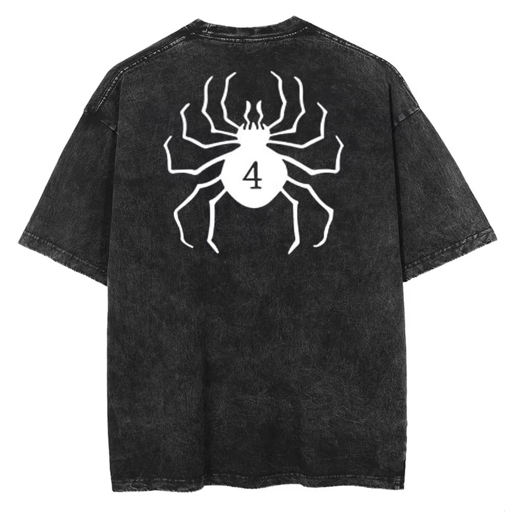 Unisex Anime Berserk Logo Graphic Printed T Shirt Men Women Vintage Manga T-shirts Washed Cotton Tshirt Harajuku Male Oversized Tee