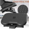 Verstellbare neigbare Fußstütze unter dem Schreibtisch Ergonomisches Massagegerät Multifunktionale Fußablage Fußhocker Home Office Gesundheitswesen Schwarz 45x35cm