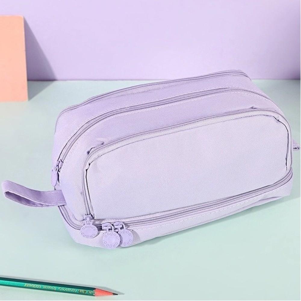 Large Capacity Students Pencil Pouch Multi-layer Pen Storage Bag Practical Pencil Case  Students