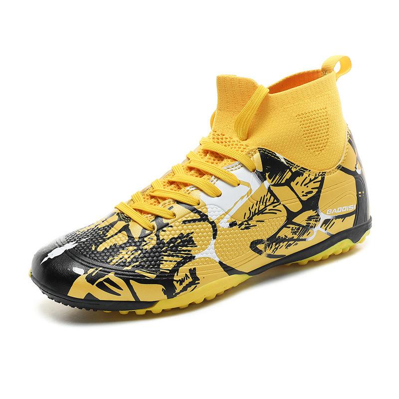 Size Older Children's Game 46 High Top 32 Nails Football Shoes Spikes Primary and Secondary School Students Youth Training Broken Sneakers