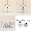 Fluffy Plush Dog Keychain Sweet And Quirky Poodle Stuffed Toy For Bags