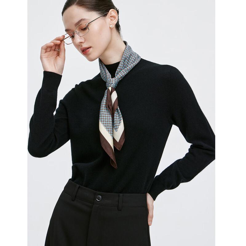 GIOVANNI VALENTINO Women's Semi-High Collar Cashmere Sweater