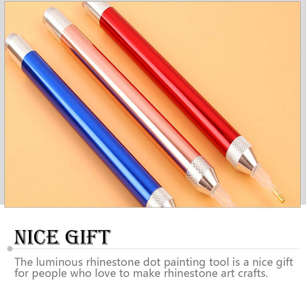 Wear-resistant Luminous Painting Tool Handy Sticker Lighting Professional Replaceable Battery Charged Point Drill Pens