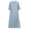 MARIHA Light Blue Night Dress V-neck Maxi Dress Dress Not Written Light blueUsed