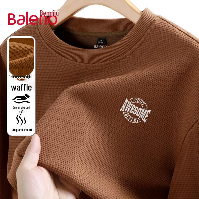 

Baleno Men s Loose Fit Round Neck Pullover Sweatshirt M