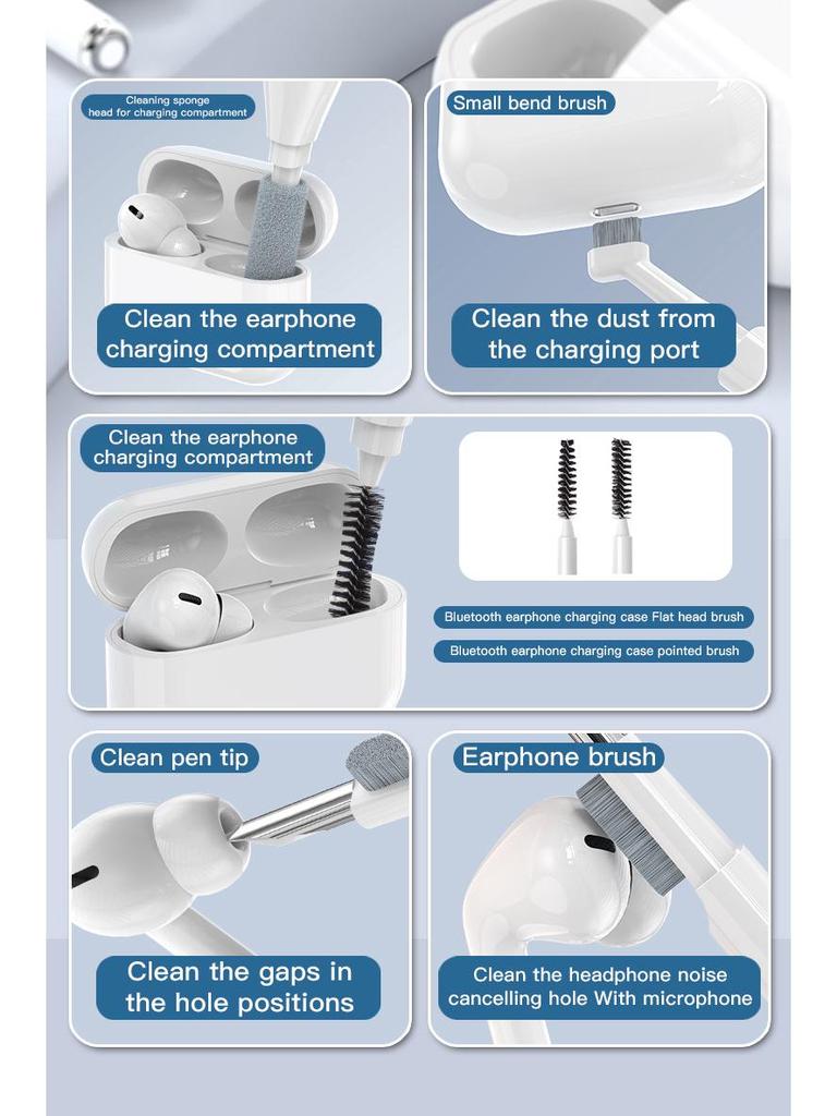 22-in-1 Multifunctional Cleaning Kit for Keyboard, Screen, Laptop & Headset