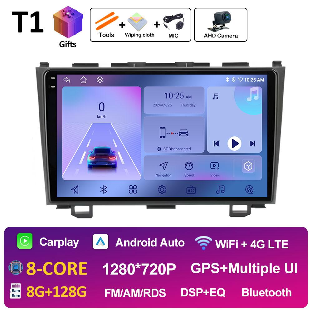 GPS Navigation For Honda CR-V 3 RE CRV 2007 2008 2009 2010 2011 WIFI 9 Inch Android Car Radio Multimedia Video Player Auto Tools