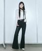 Nigaennikol Stud Bootscut Denim Pants_Black