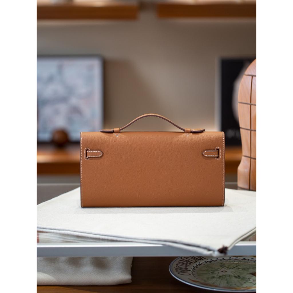 Kazilan Kelli Cut Imported Shafi Thread Kelly Bag High-end Versatile One-shoulder Crossbody Handbag