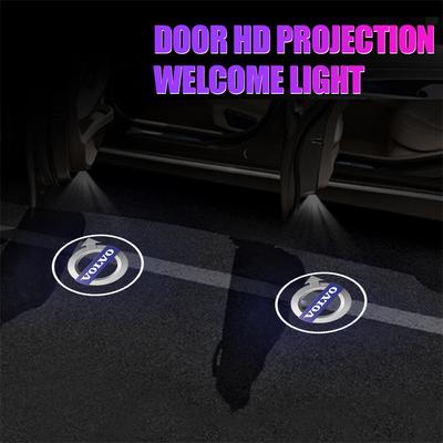 1/2pcs HD Car Door Induction Magnetic Welcome Lamps For R Design T6 AWD C30 C40 C50 C70 S40 S60 S70 S80 S90 V40 V50 V60